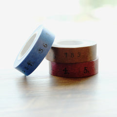 Classiky Number Masking Tape