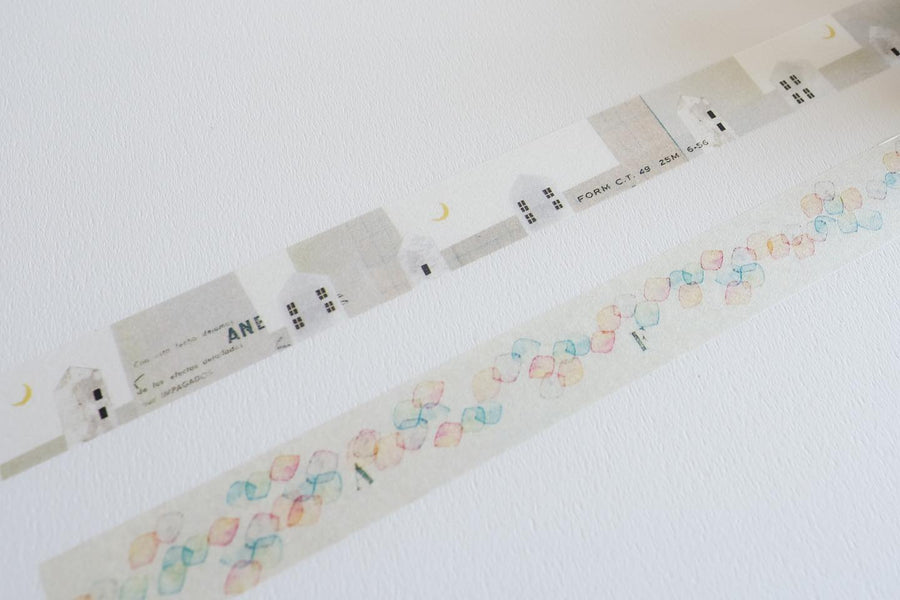 YOHAKUヨハク Collage Washi Tape - Y-110 Yurameki