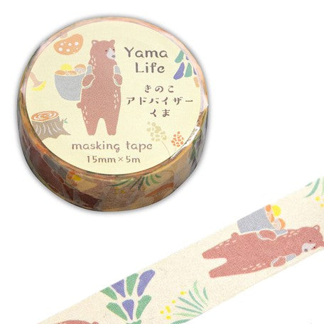Yama Life Animal Washi Tape - Bear