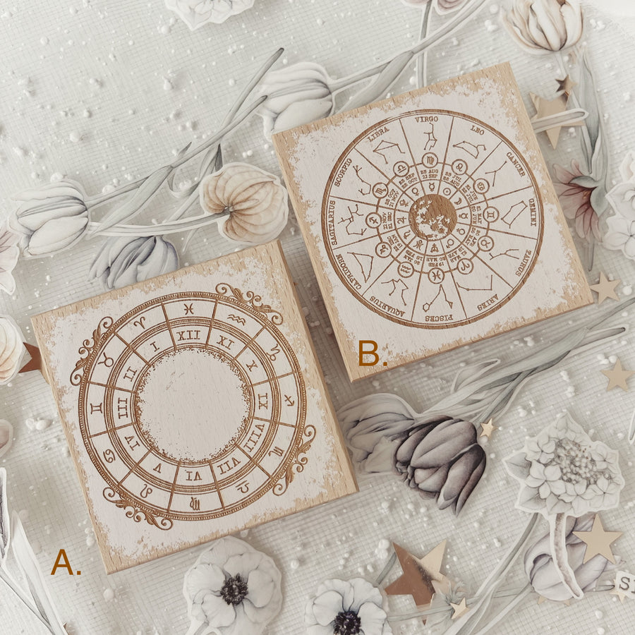 Journal Pages Horoscope series Rubber Stamp