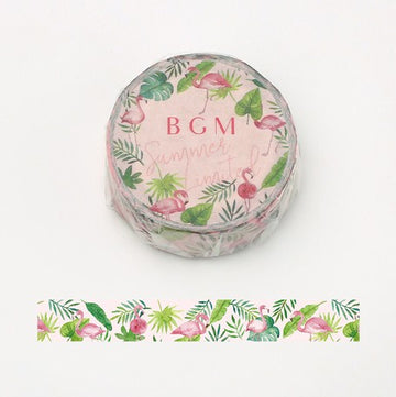 BGM Summer Limited Washi Tape - Flamingo