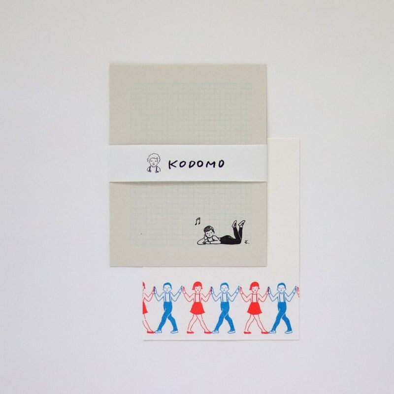 Mizushima x Mauko Eri Letter writing set - Children / Line Dance