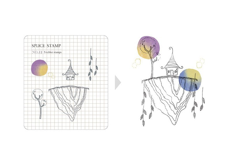 MU Clear Splice Stamp Set - Nature