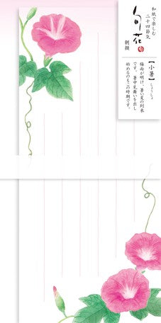 Furukawashiko Flower Letter set one-stroke papers - Morning Glory