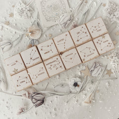 Journal Pages 12 constellation Rubber Stamp set