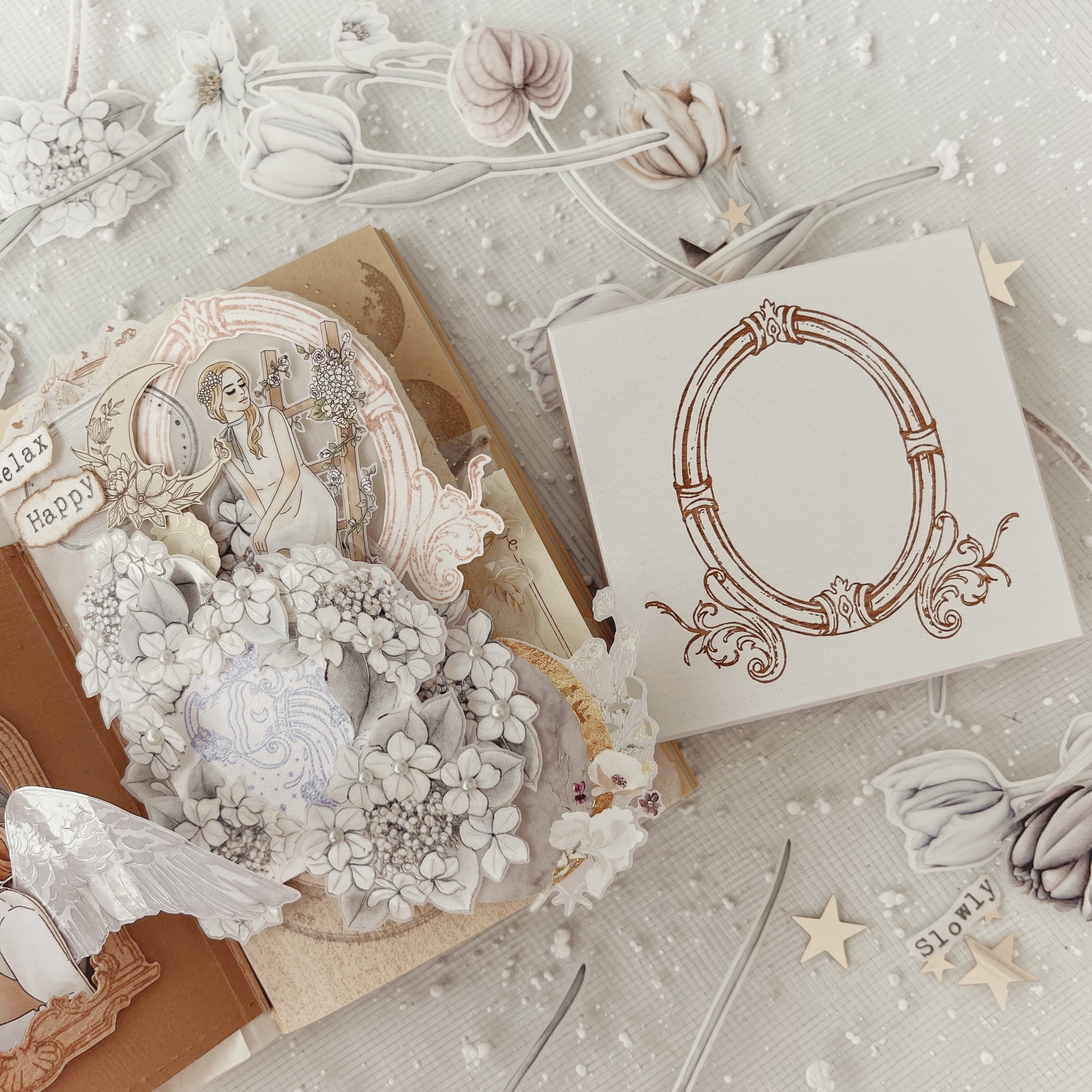 Journal Pages Vintage Frame Rubber Stamp – journalpages