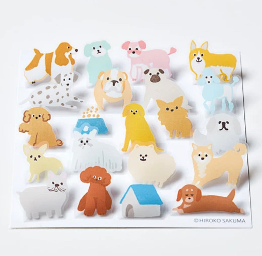 HITOTOKI Pop-up Stickers - Dogs