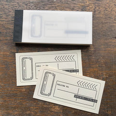 Journal Pages vintage postal letterpress mini notepad - Keep this
