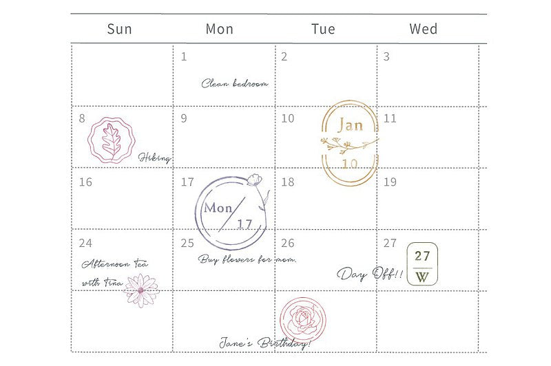 MU Clear Splice Stamp Set - Date