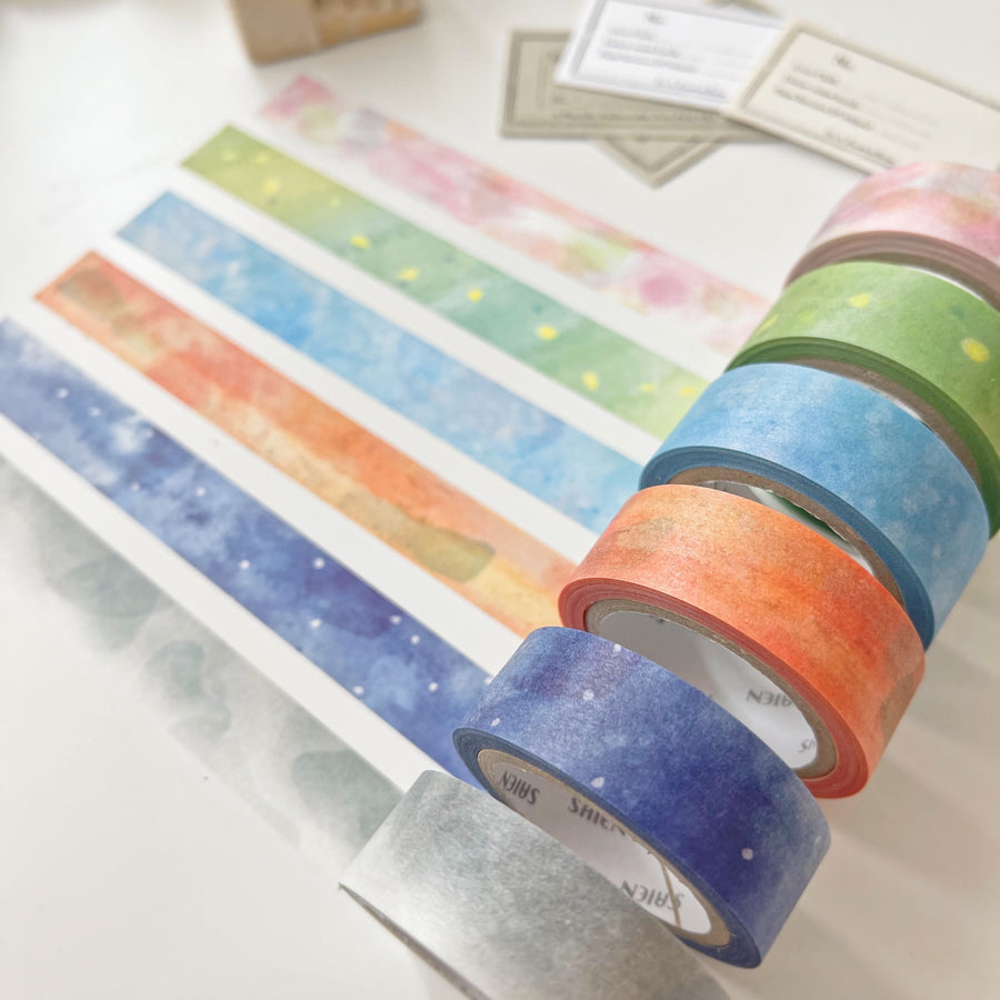 Rainbow Color Washi Tape Bulk Decoration Stationery Stickers
