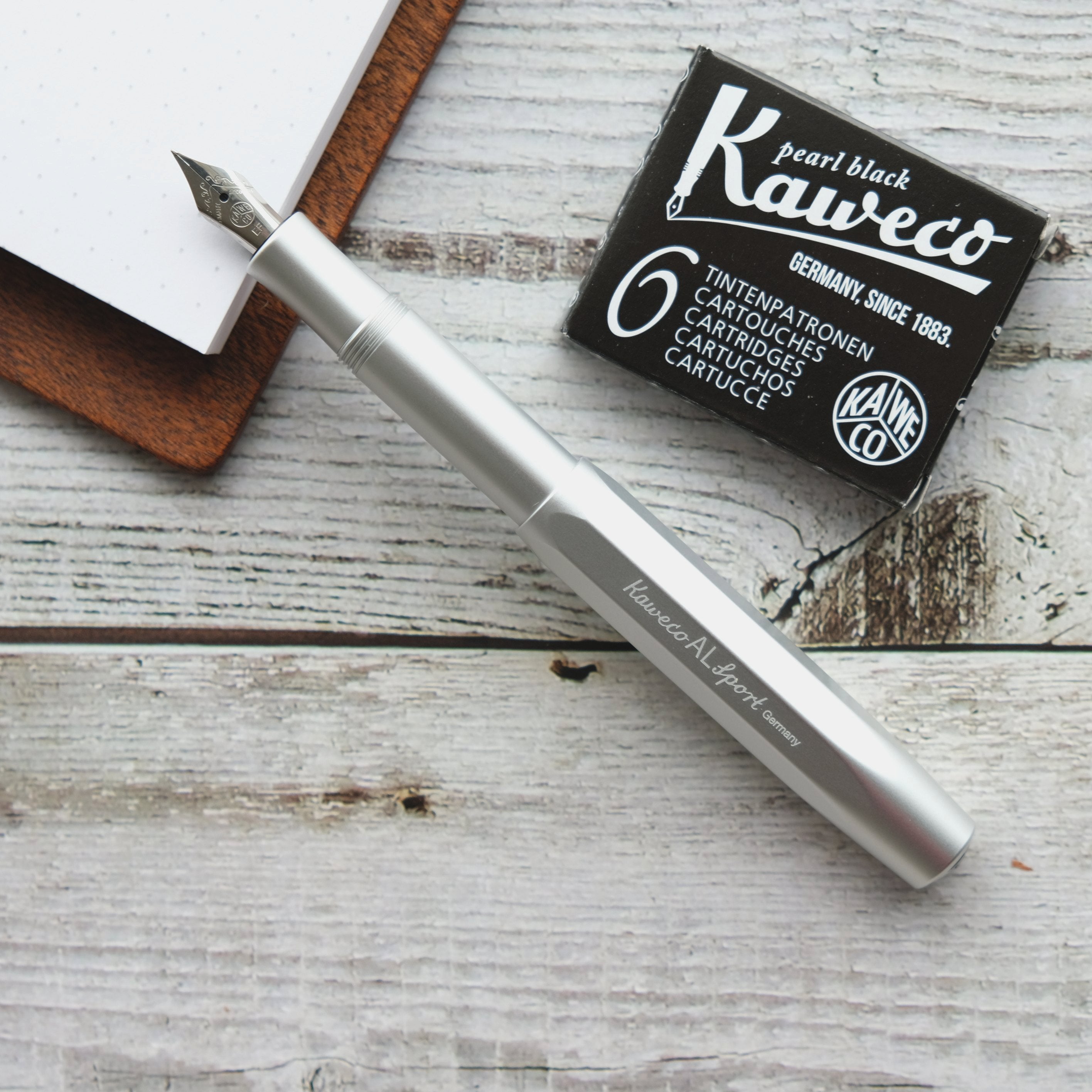 AL SPORT FOUNTAIN PEN, SILVER - EF Nibs – journalpages