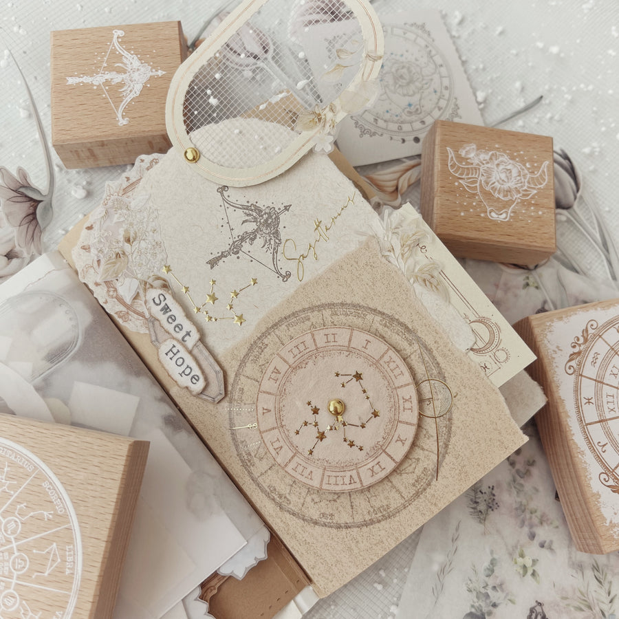 Journal Pages Zodiac sign Rubber Stamps