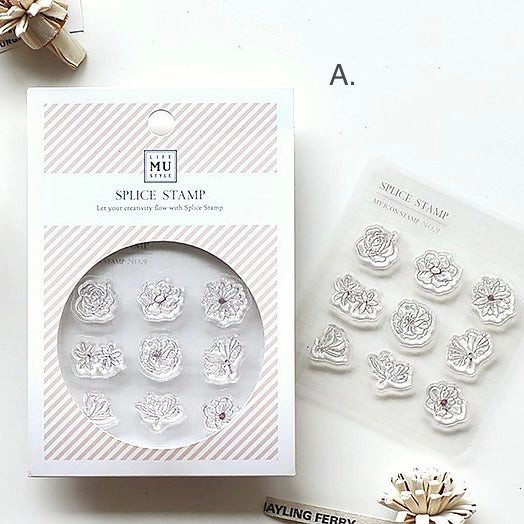MU Clear Splice Stamp Set - Little flowers