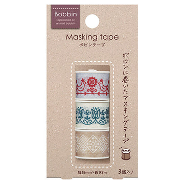 Kokuyo bobbin 3 roll set masking tape - Embroidery