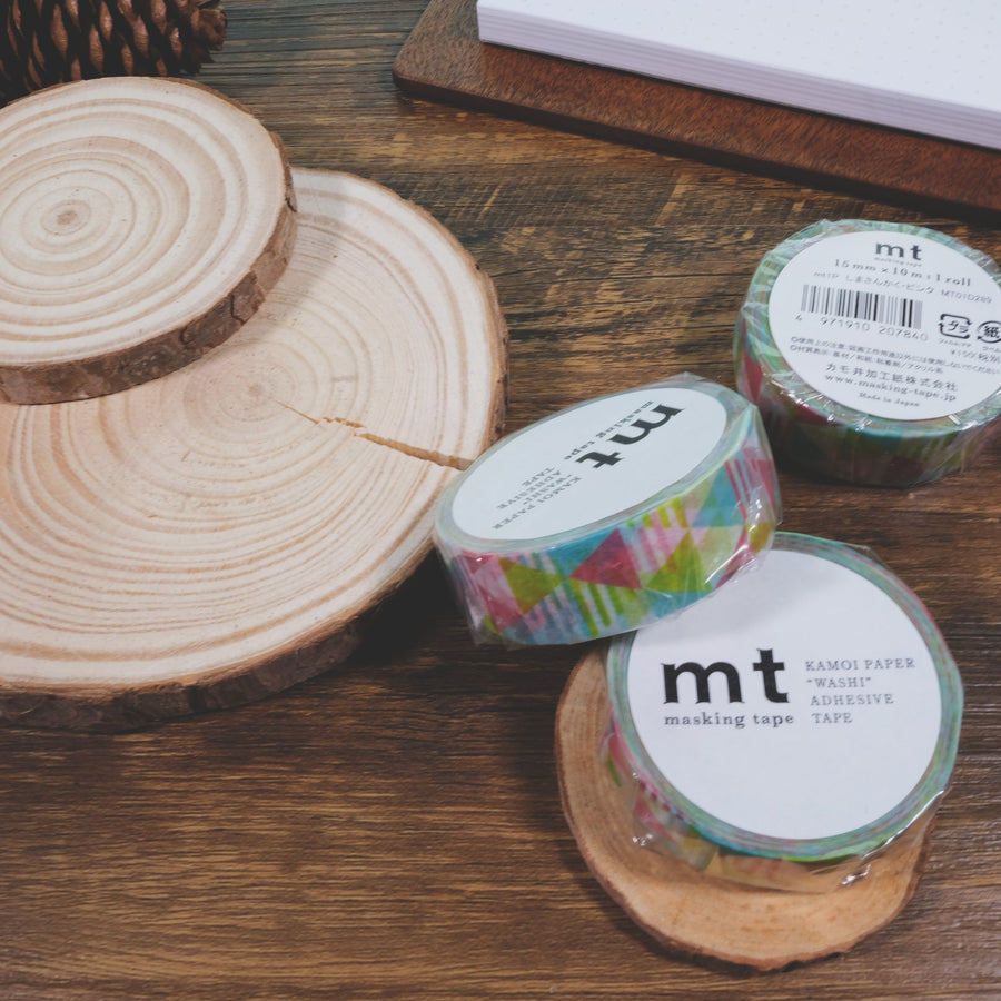 MT Shimasankaku Pink Washi Masking Tape