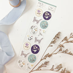 Michikusa Japanese Paper Seal  - Cat