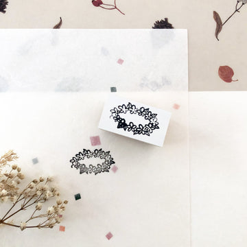 Hiraoka Hitomi x Niconeco Rubber Stamp - Flower Wreath