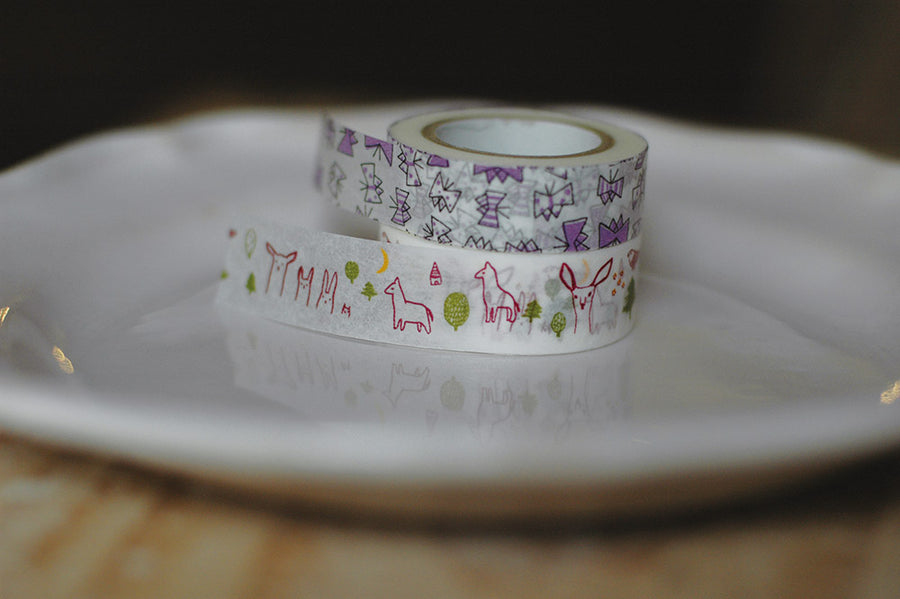 Classiky Forest + Butterfly Masking Tape - 2 design Set