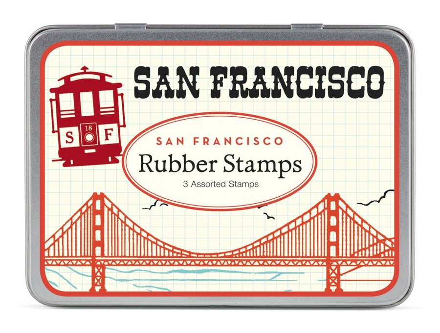Cavallini San Francisco Rubber Stamp Set