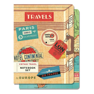 Cavallini Notebook Set of 2 Vintage Travel