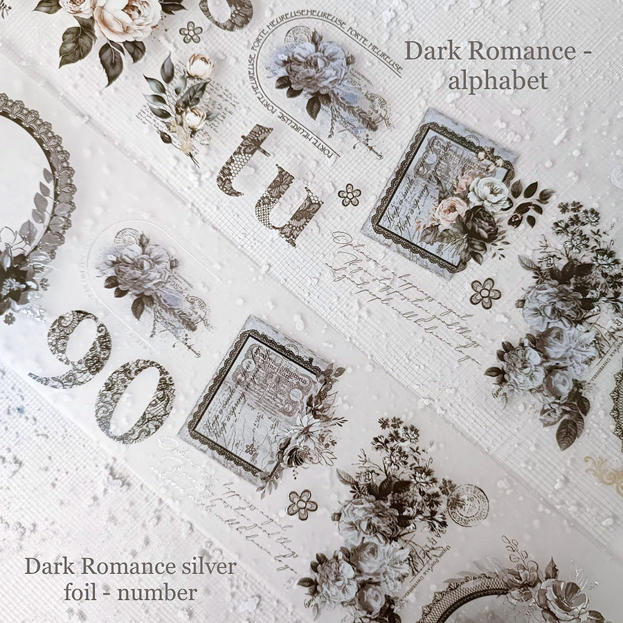 Journal Pages - Dark Romance Alphabet Matte and Glossy PET Tape