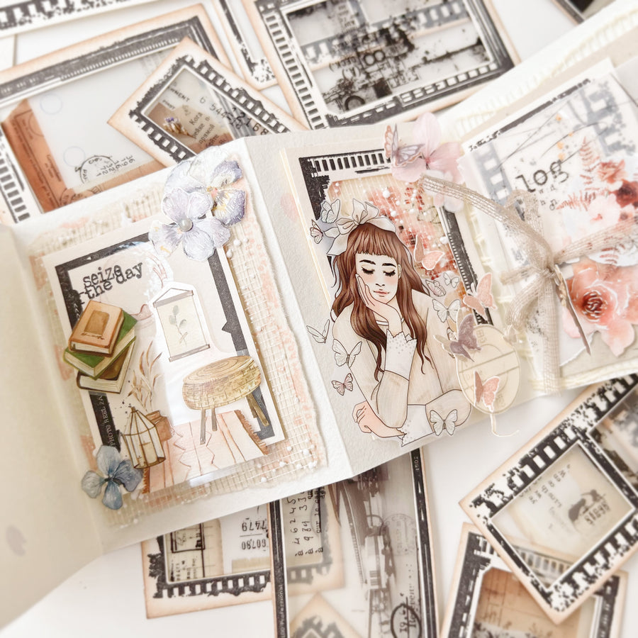 Journal Pages film frame notecard box