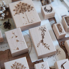 Jeenzaa - Zoey "leaf shadow" Rubber Stamps