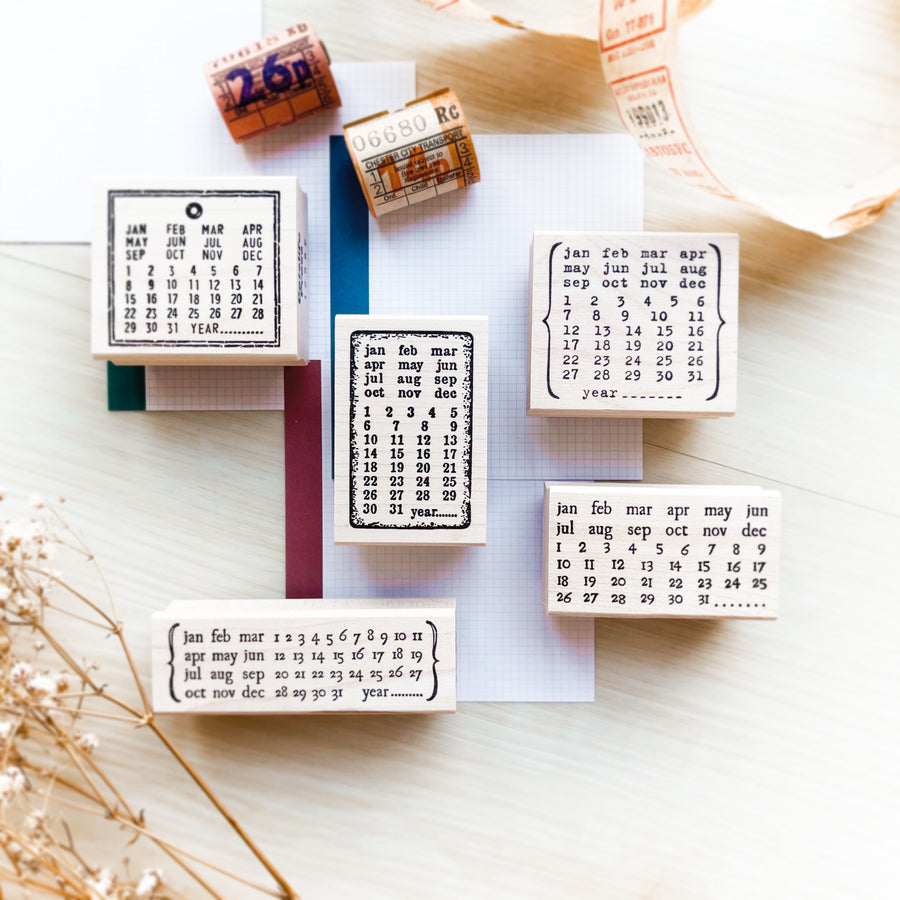 CatslifePress Calendar III Rubber Stamp