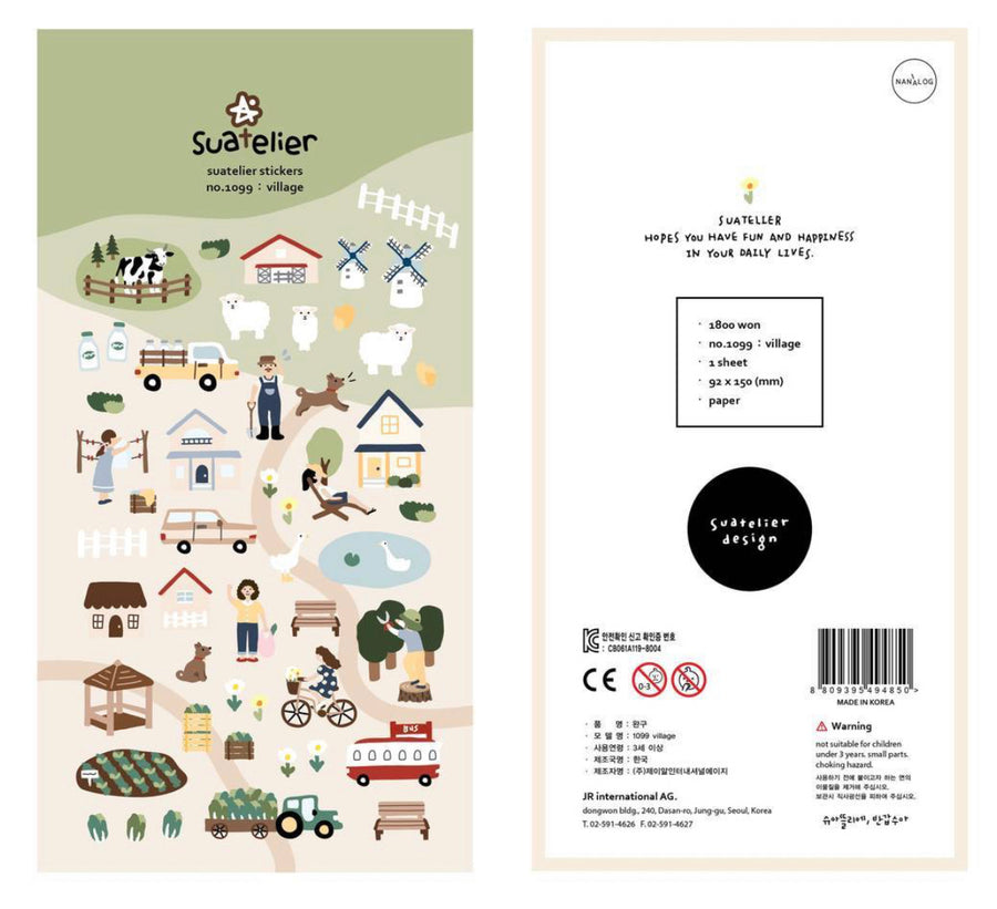Suatelier Village Sticker Sheet