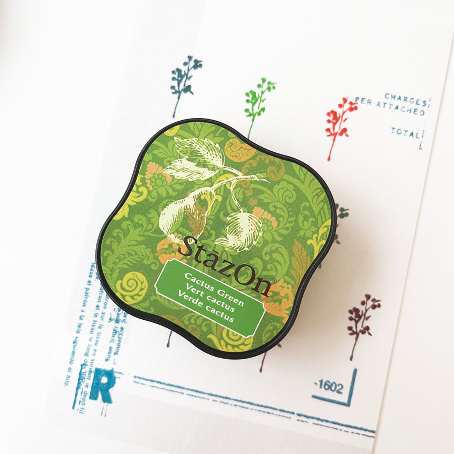 StazOn Cactus Green Ink - Stamp pad