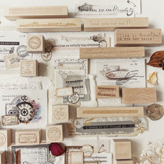 Journal Pages " Positive " rubber stamps