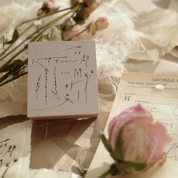 Hanen studio x hase “ blooms “ rubber stamp