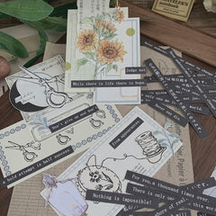 Wing " black & white " paper note