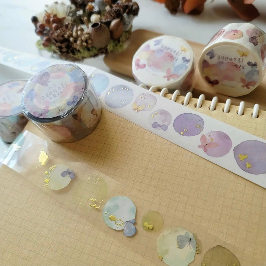 Fairy-Pill bubble world 5 washi & pet tape