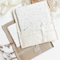 Dyapaperie Handmade A5 Paper pack ( come with handmade paper folder)