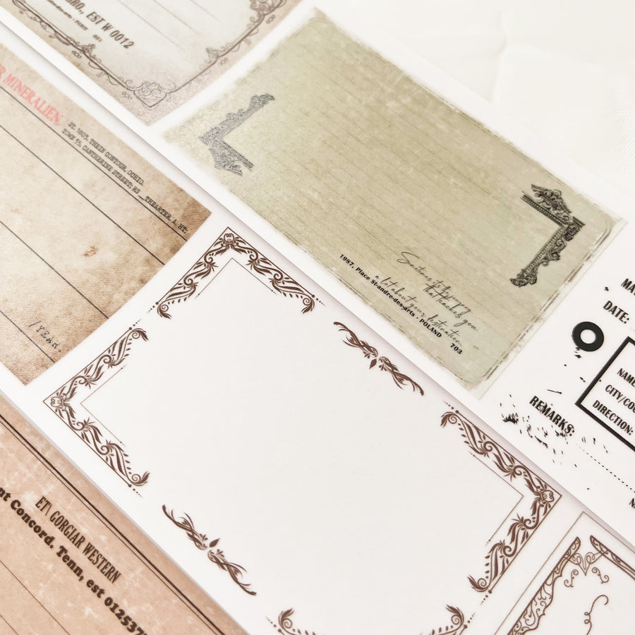 Journal Pages Tag the sweet memories with love Pet tape & tracing paper roll