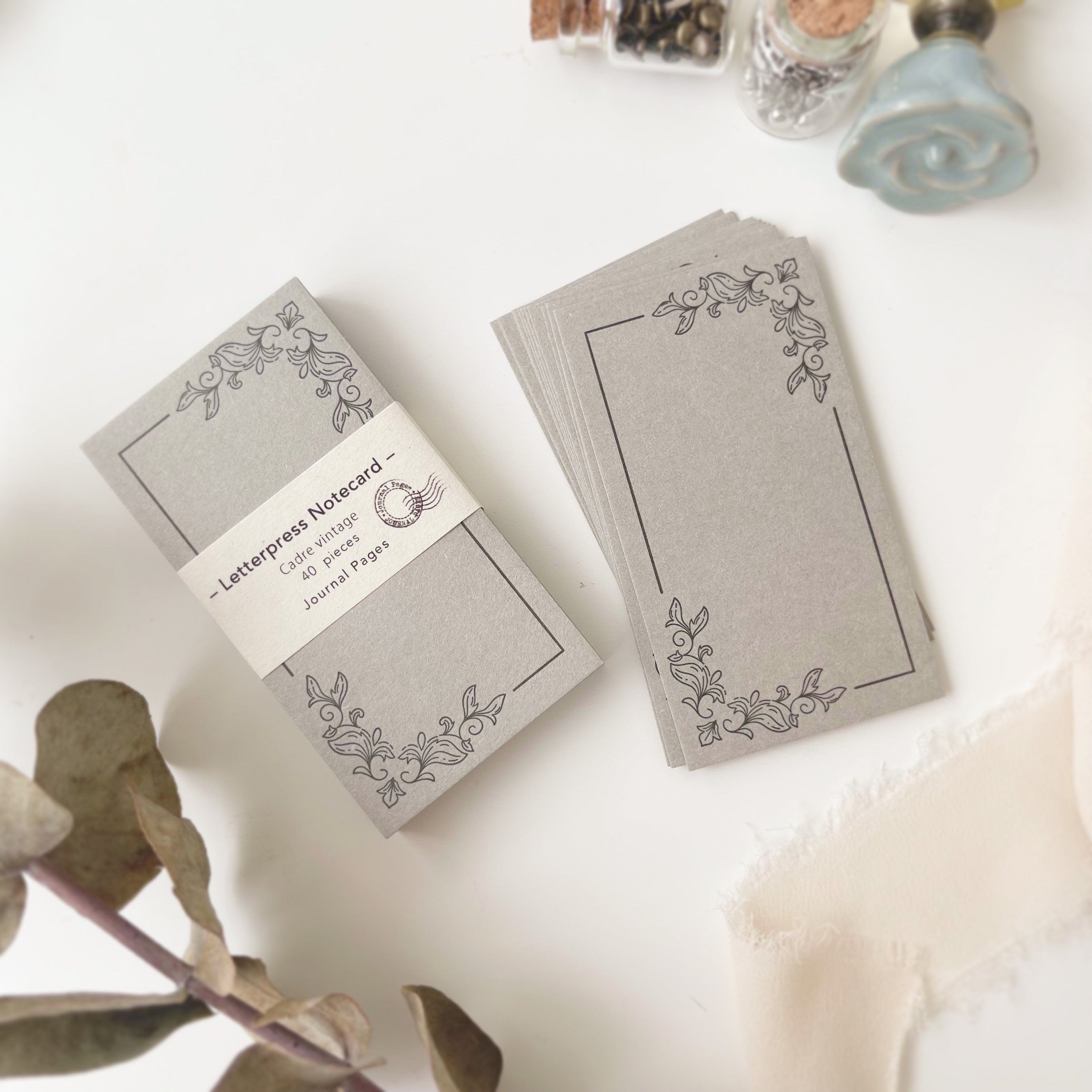 Journal Pages letterpress memo card - end is not the end