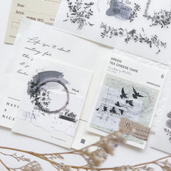 Journal Pages print on sticker - shadow