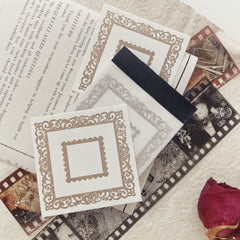 Journal Pages double frame letterpress notepad