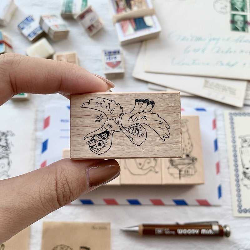 Liberty Animal Postman Series Rubber Stamp set