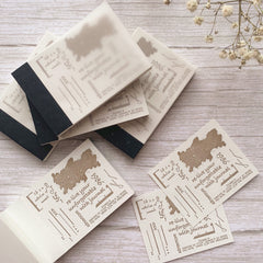 Journal Pages letterpress mini notepad - memory