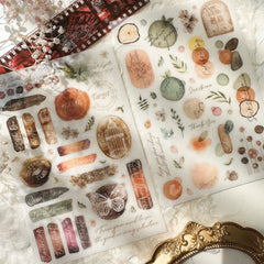 Journal Pages motto print on sticker