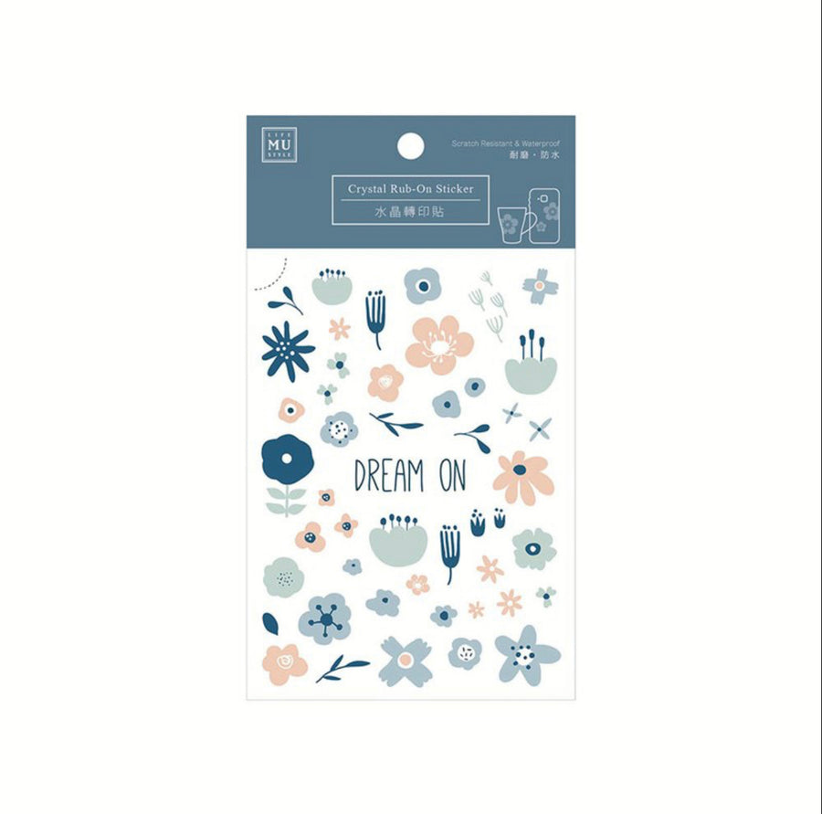 MU Crystal Rub-on sticker 008 - Dream On