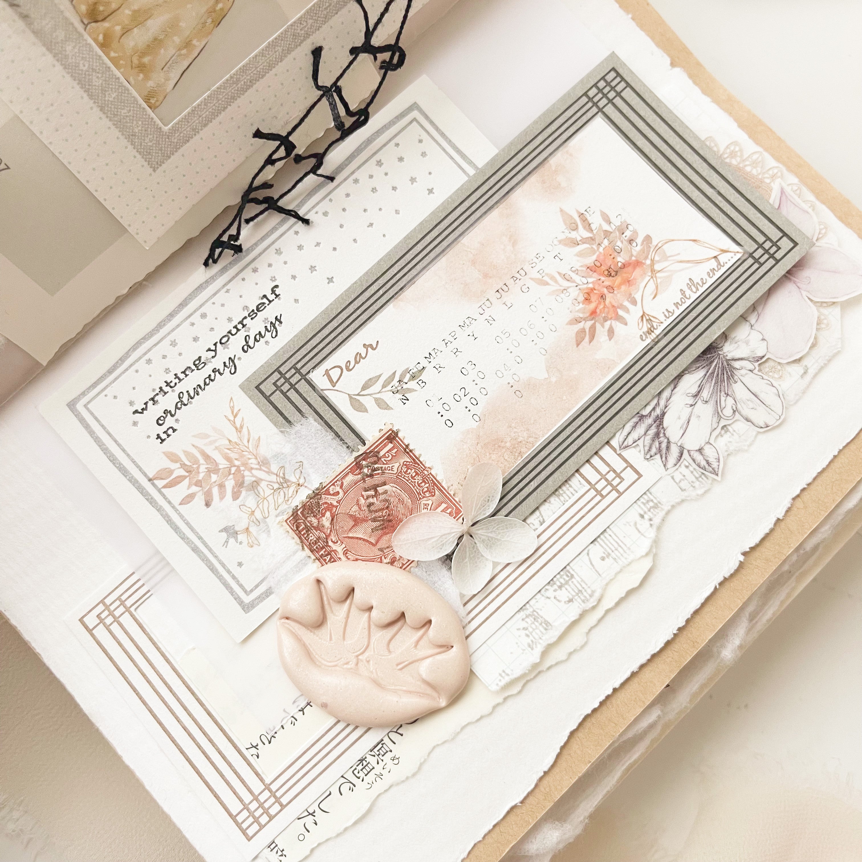 ☆海外マステ☆ Journal Pages さん Dear ＆ WHERE