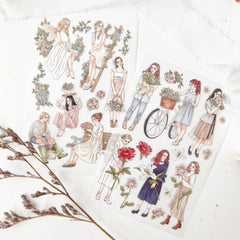 Journal Pages x windry print on sticker - bouquet