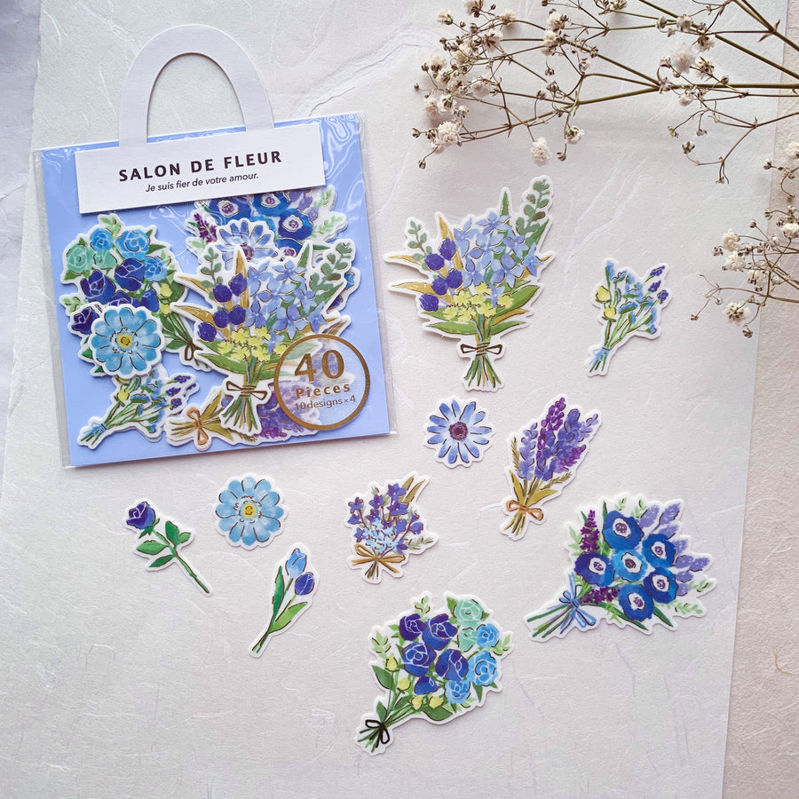 Mind Wave Salon De Fleur  Flake sticker - blue