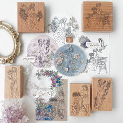 Journal Pages x Windry Ramadhina Bouquet rubber stamps