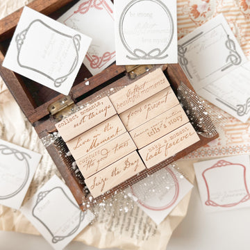Journal Pages《moments》words Rubber Stamps