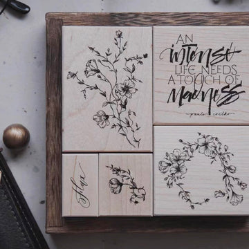 Rosy studio “flax plant ” Rubber Stamps