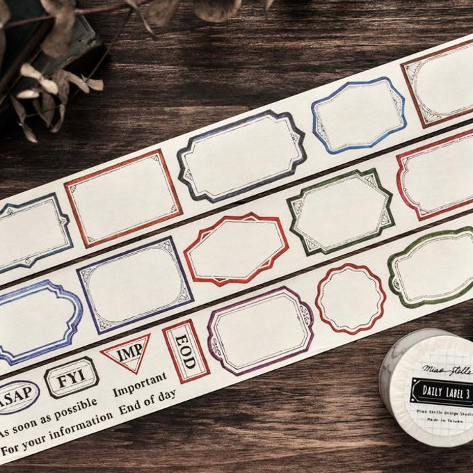 Miao Stelle daily label 3 washi tape